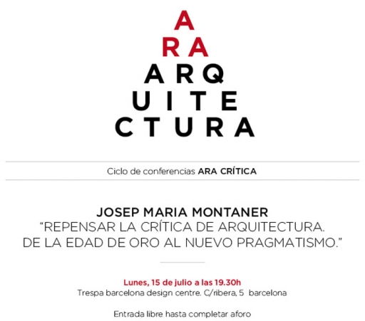 Josep Maria Montaner a ARA ARQUITECTURA