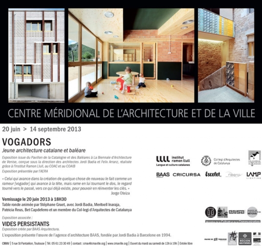 Inauguració de dues exposicions sobre arquitectura catalana en el CMAV de Toulouse