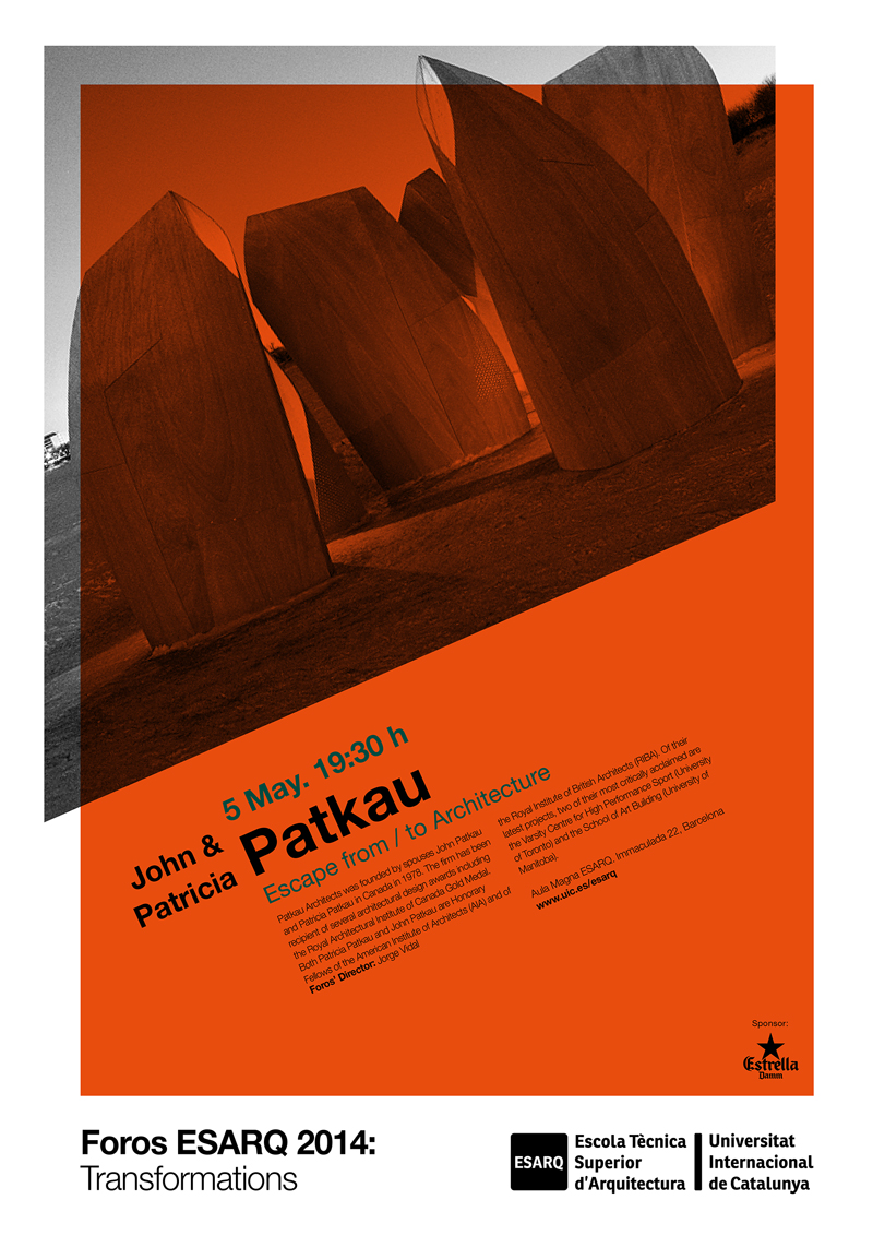 Foros ESARQ 2014 | Escape from/to Architecture | John Patkau