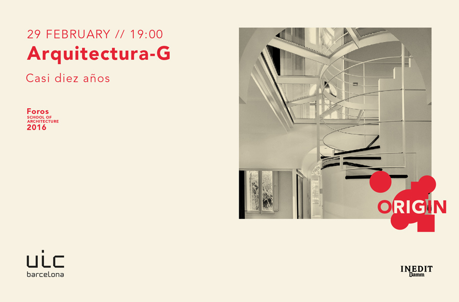 Conferencia 'Casi diez años' de Arquitectura-G en la School of Architecture UIC