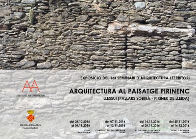Inauguració de l’exposició del seminari ‘Arquitectura al Paisatge Pirinenc’ a l’ETSAB