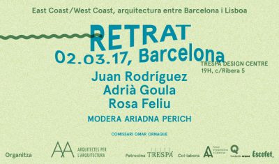 RETRAT, conferència amb Juan Rodríguez, Adrià Goula i Rosa Feliu