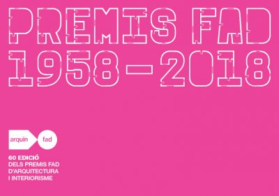 Convocada la 60a edició dels PREMIS FAD (1958-2018)