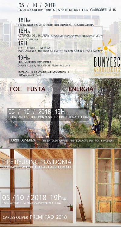 FOC  FUSTA  ENERGIA ·  Xerrades a Espai Arboretum, Lleida 5/10/18