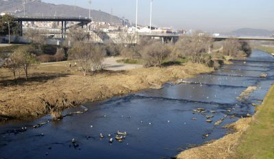L’AMB, patrocinador d’AxA, i l’ajuntament de Santa Coloma de Gramenet presenten les obres de renaturalització del riu Besòs