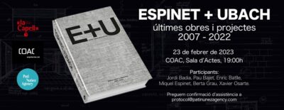 Presentació del llibre ESPINET + UBACH, últimes obres i projectes 2007-2022