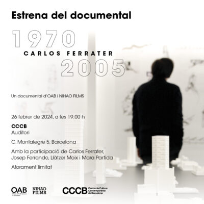 Estrena del documental ‘Carlos Ferrater 1970 – 2005’